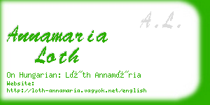 annamaria loth business card